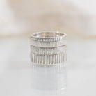 Linear 3mm Sterling Silver Band - Kat Cadegan Jewellery