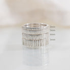 Linear 4mm Sterling Silver Band - Kat Cadegan Jewellery
