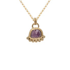 Madeline - Pink Sapphire & Diamond 14k gold Pendant - Kat Cadegan Jewellery
