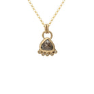 Maeve - Cognac Diamond 14k gold Pendant - Kat Cadegan Jewellery