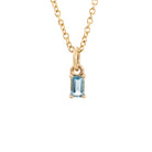 march birthstone pendant aquamarine