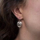 Monstera leaf earrings - small - Kat Cadegan
