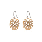 Monstera leaf earrings - small - Kat Cadegan