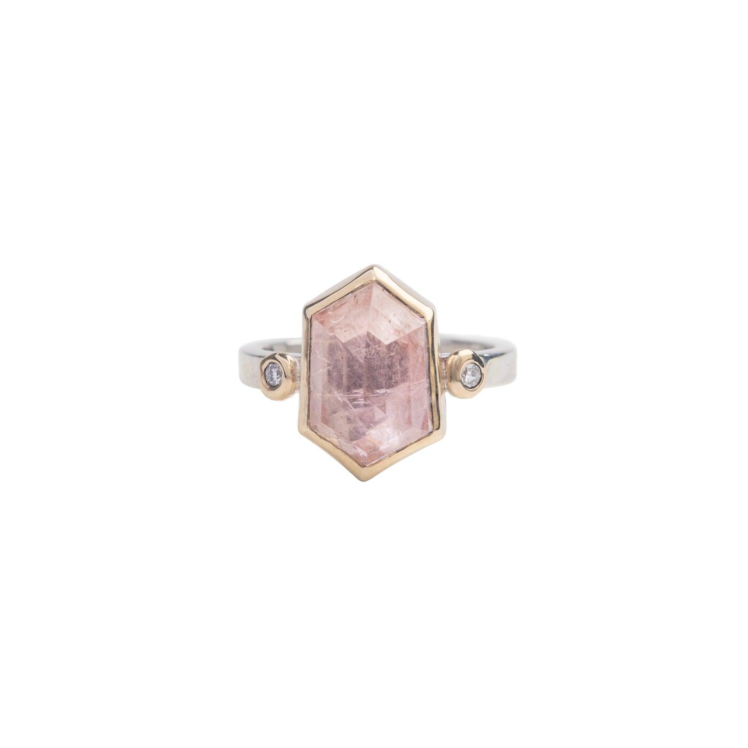 Morgana - Morganite ring - Kat Cadegan
