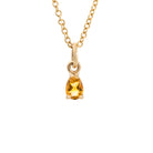 november birthstone pendant citrine