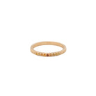 Orange Ombre Sapphire 14k Gold Band - Kat Cadegan Jewellery