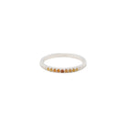 Orange Ombre Sapphire Silver Band - Kat Cadegan Jewellery