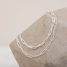 Paperclip Bracelet - sterling silver - Kat Cadegan