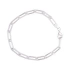 Paperclip Diamond Cut Bracelet - Kat Cadegan