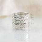 Pebble 2mm Sterling Silver Wedding Band - Kat Cadegan Jewellery