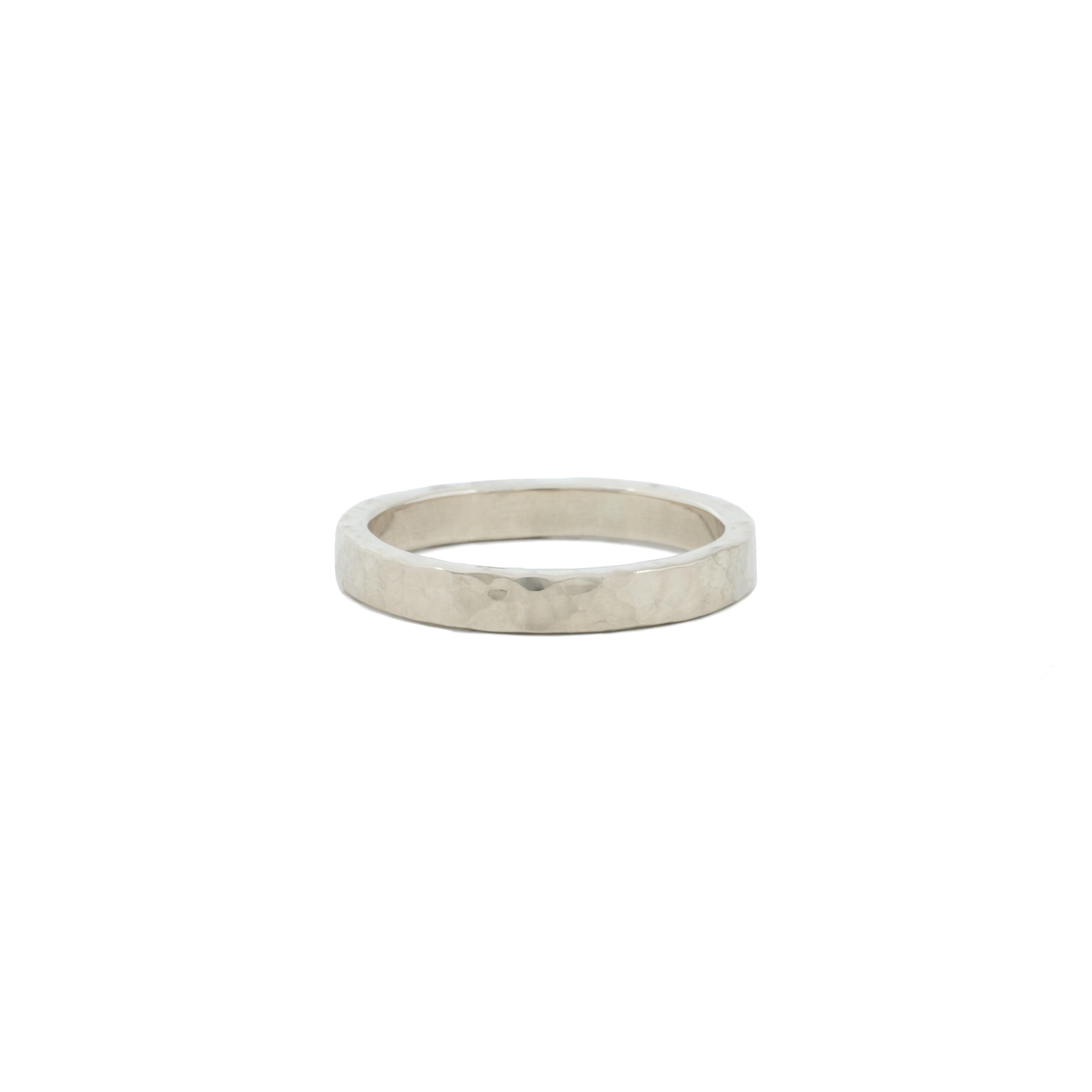 Pebble 3mm Sterling Silver Wedding Band - Kat Cadegan Jewellery