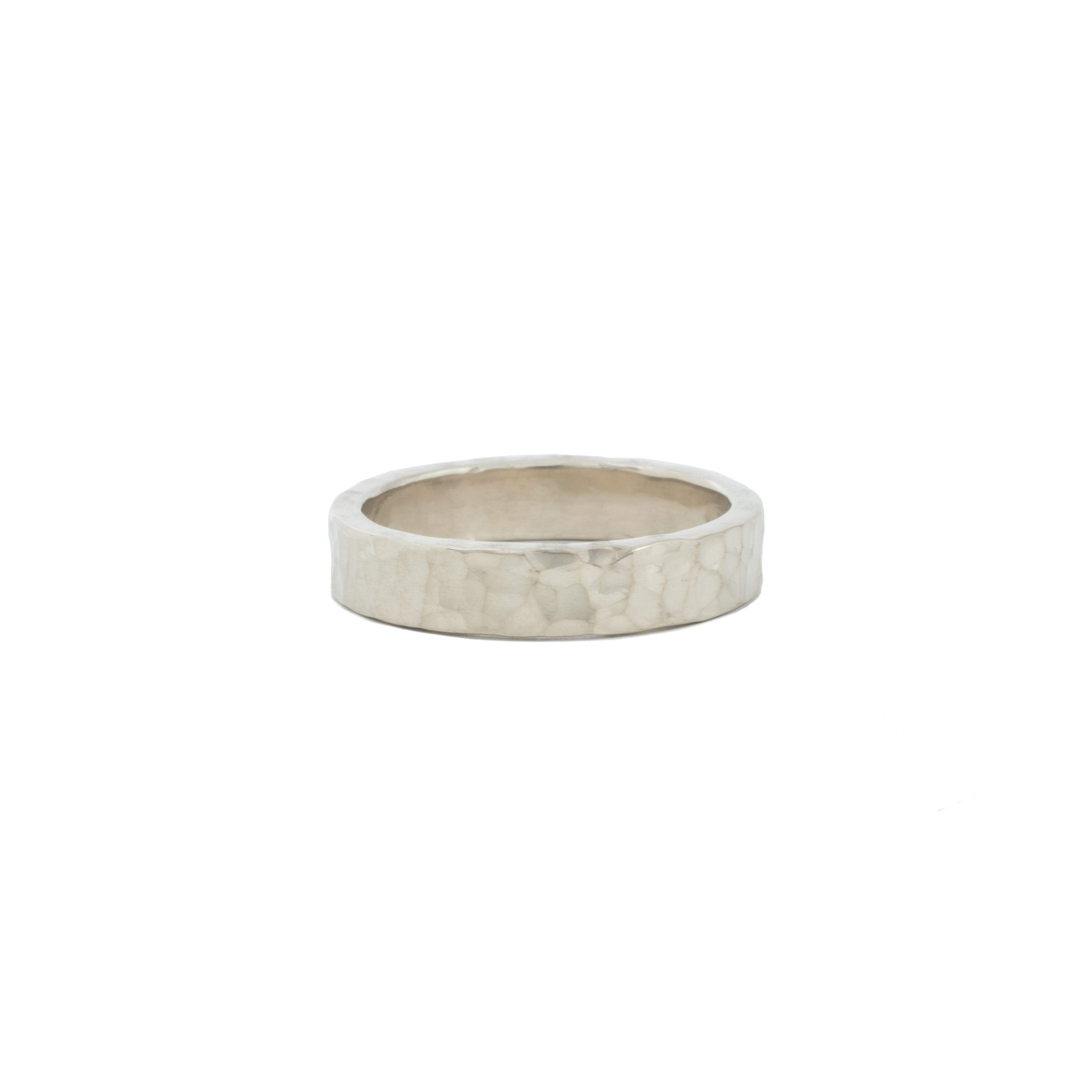 Pebble 4mm Sterling Silver Band - Kat Cadegan Jewellery