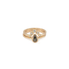 Perry - Salt & Pepper Diamond Ring - Kat Cadegan