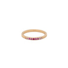 Pink Ombre Sapphire 14k Gold Band - Kat Cadegan Jewellery
