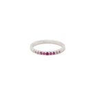 Pink Sapphire Silver Band - Kat Cadegan Jewellery