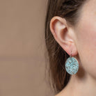 Plume Disc Earrings | Large - Kat Cadegan