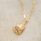 Poppy Gold Pendant - Kat Cadegan Jewellery