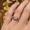 Video of the Gloria hexagon diamond ring