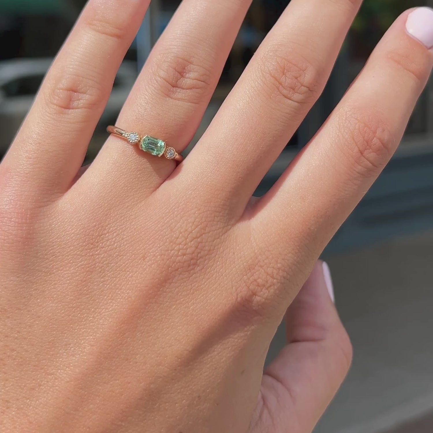 One of a kind - Tula - Tourmaline - 14k gold - Ready to ship - Kat Cadegan Jewellery