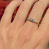 Video of the Lupin sapphire and diamond ring in 14k gold