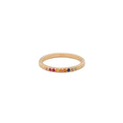 Rainbow Sapphire 14k Gold Band - Kat Cadegan Jewellery