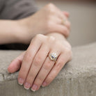 Rising Sun - 14k diamond ring - Kat Cadegan Jewellery