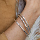 River Silver Bangles - Kat Cadegan