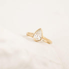 Rosie - Pear Diamond Ring - Kat Cadegan Jewellery
