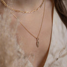 Sage Leaf | 14k Gold Pendant | Small - Kat Cadegan