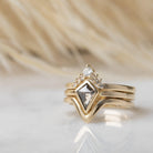 Salt & Pepper Diamond Engagement Ring - Kat Cadegan