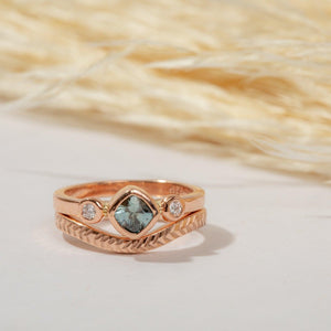 Sapphire & Diamond Gold Ring - Kat Cadegan