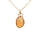 Sloane - welo opal 14k gold pendant - Kat Cadegan Jewellery