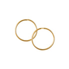Small 14k gold hoops - Kat Cadegan