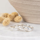 Thin Geometric Silver Band - Kat Cadegan