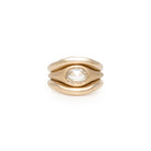 Yara - 14k gold band - Kat Cadegan Jewellery