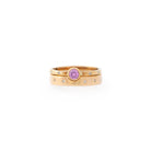 Pink Sapphire Diamond Gold Wedding Engagement Ring - Kat Cadegan Jewellery